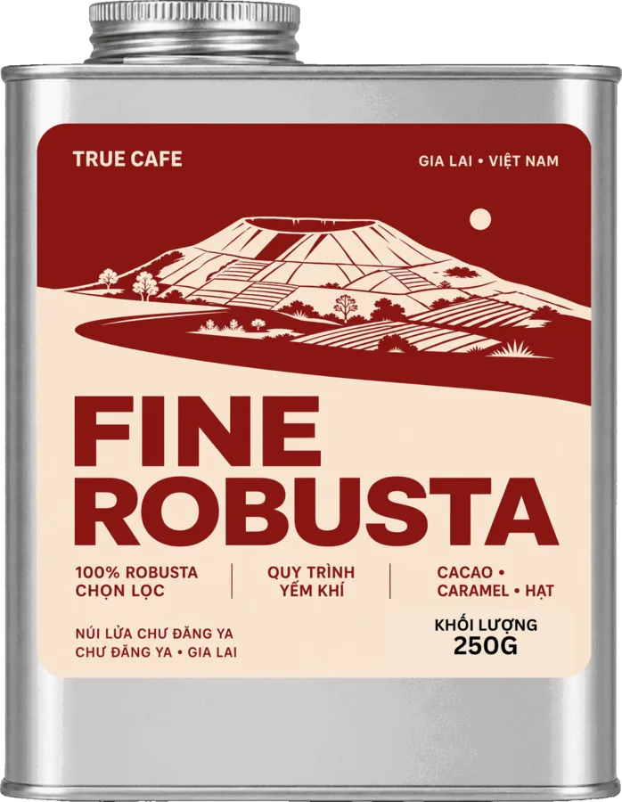 Lon Fine Robusta yếm khí 250g
